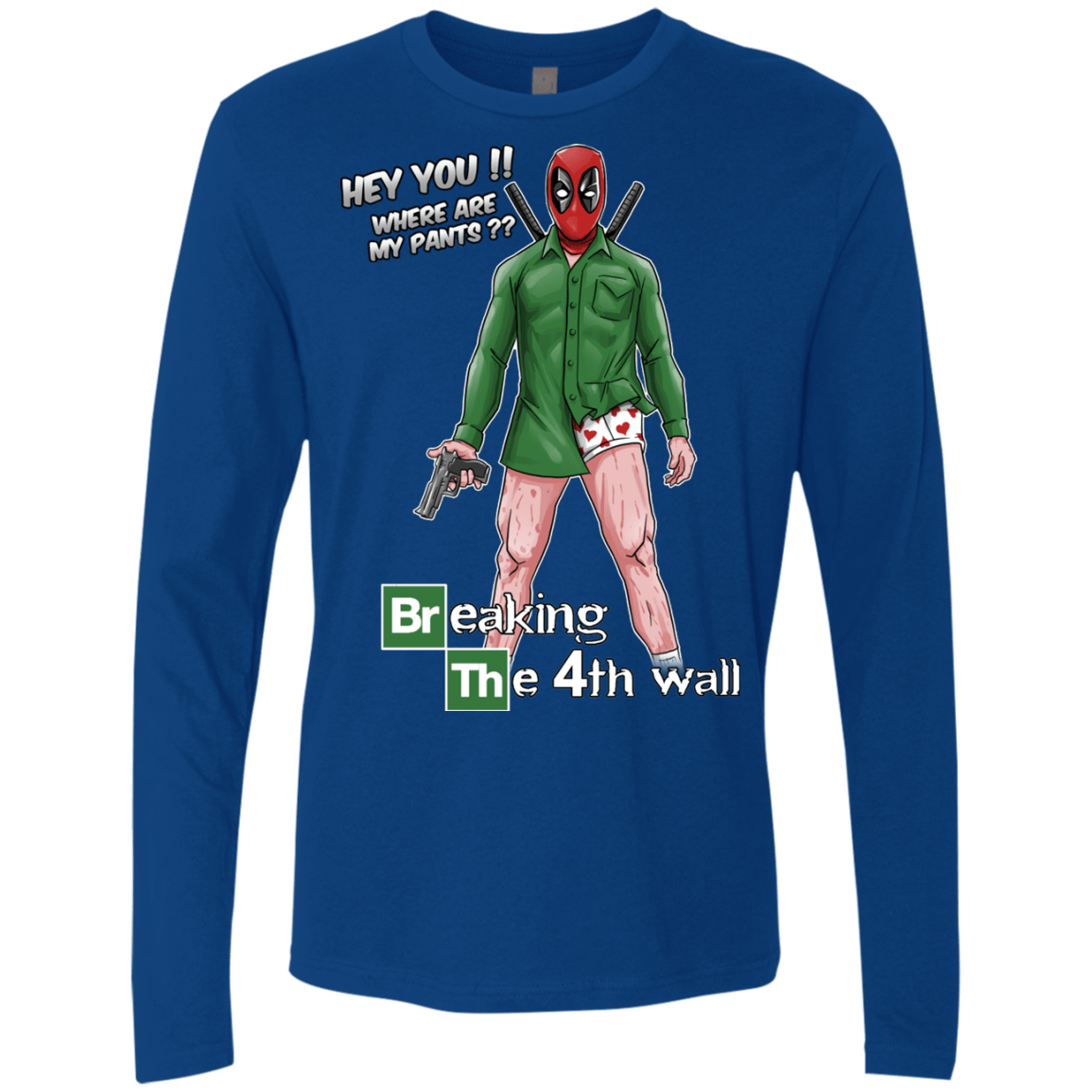 T-Shirts Royal / Small Breaking the 4th Wall Men's Premium Long Sleeve