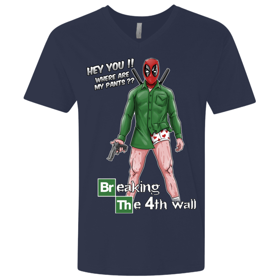 T-Shirts Midnight Navy / X-Small Breaking the 4th Wall Men's Premium V-Neck