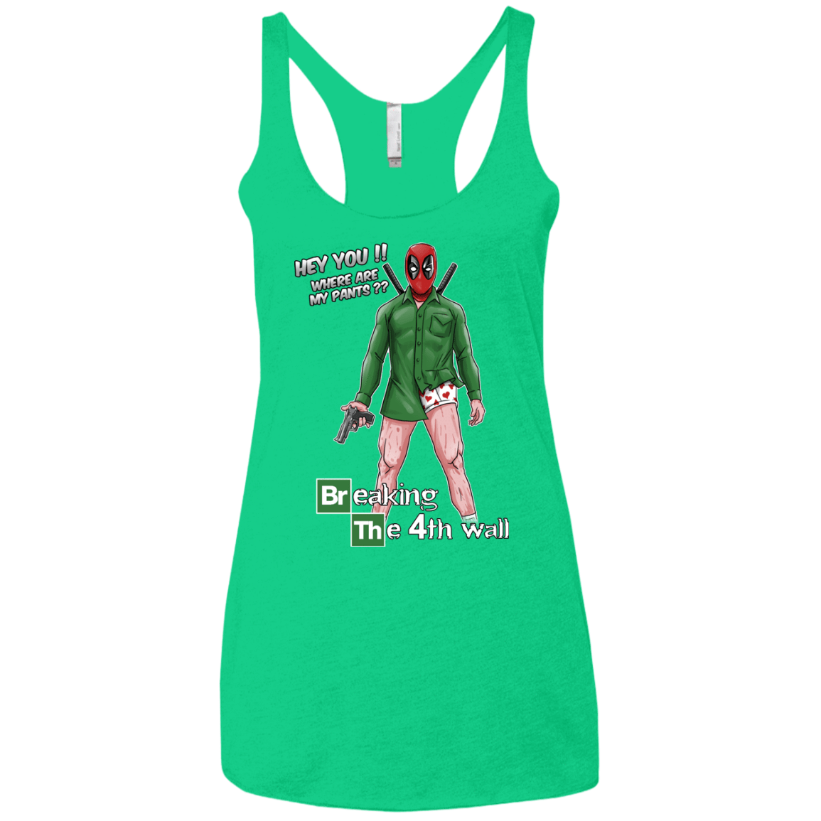 T-Shirts Envy / X-Small Breaking the 4th Wall Women's Triblend Racerback Tank