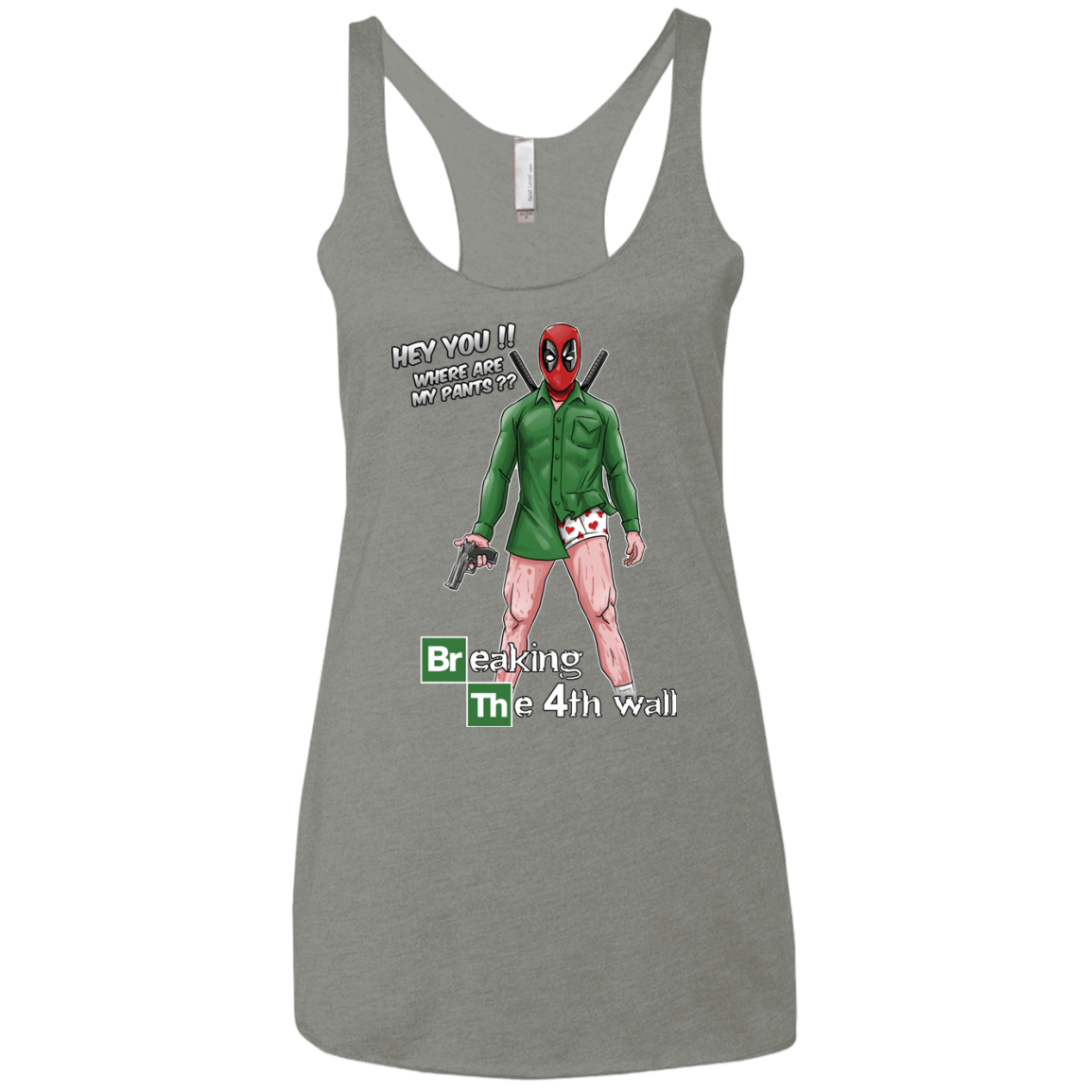 T-Shirts Venetian Grey / X-Small Breaking the 4th Wall Women's Triblend Racerback Tank