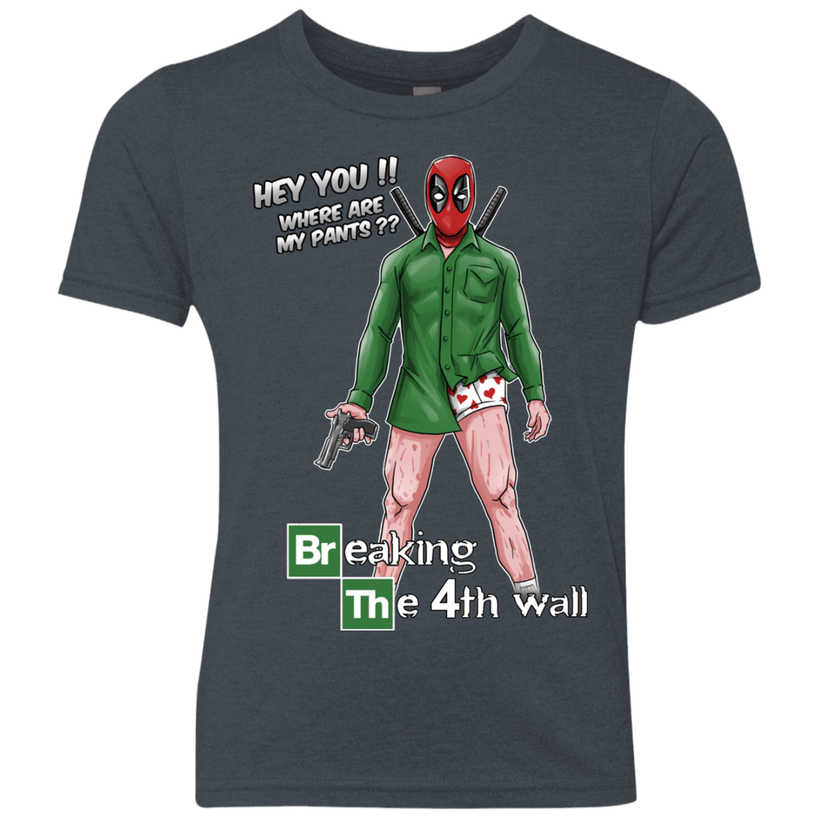 T-Shirts Vintage Navy / YXS Breaking the 4th Wall Youth Triblend T-Shirt