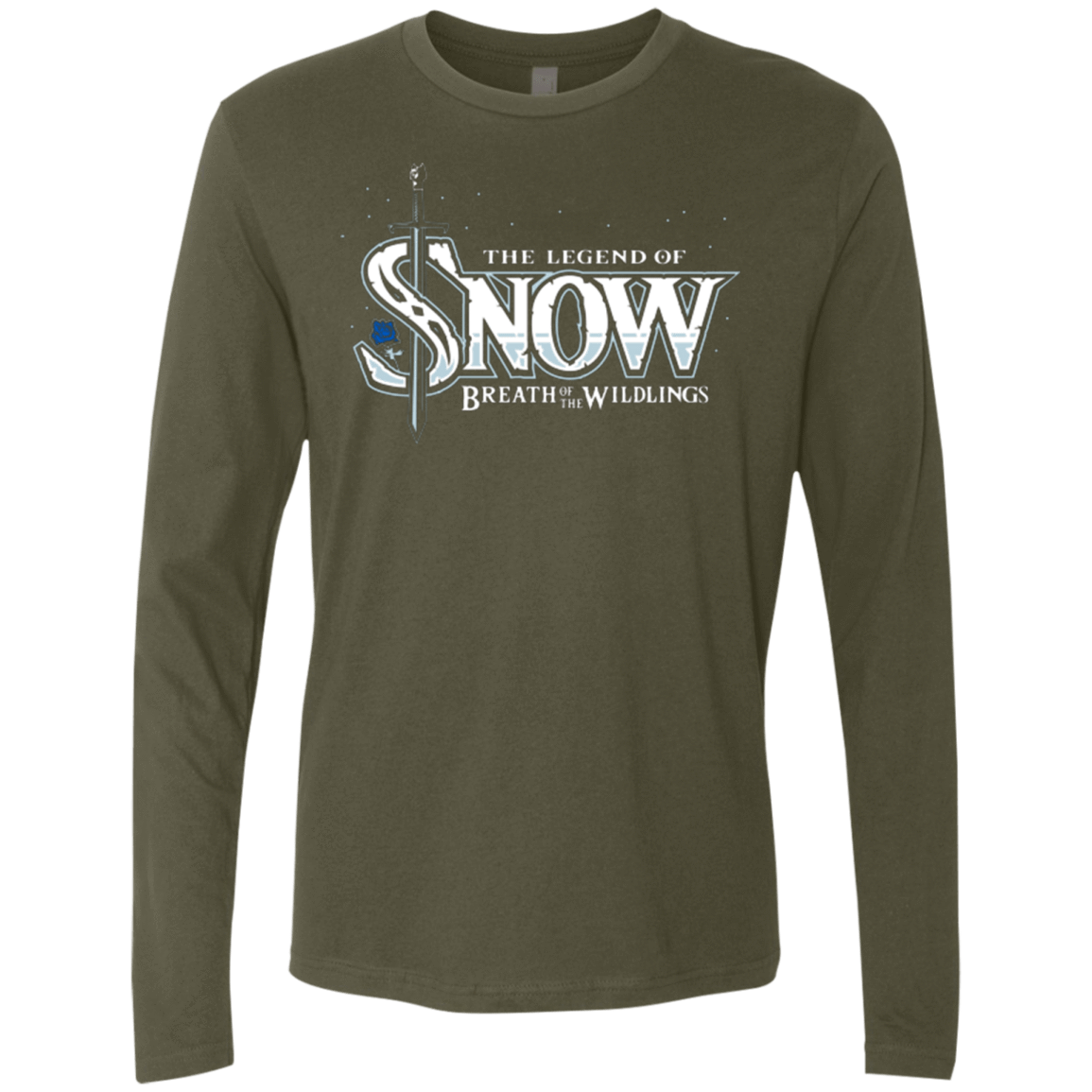 T-Shirts Military Green / Small Breath of the Wildlings Men's Premium Long Sleeve