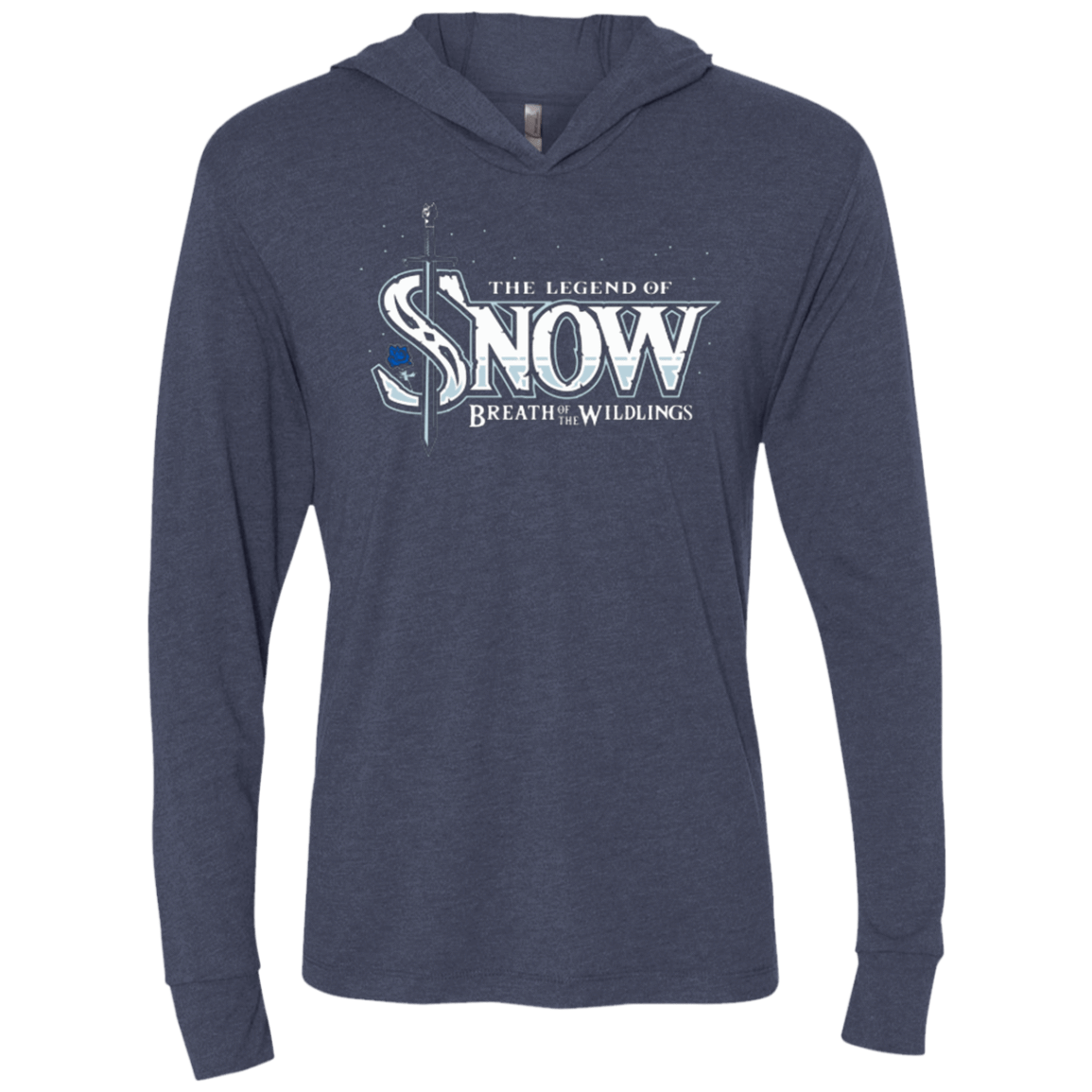 T-Shirts Vintage Navy / X-Small Breath of the Wildlings Triblend Long Sleeve Hoodie Tee