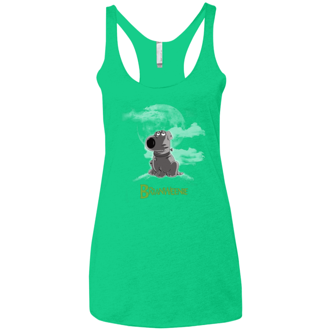 T-Shirts Envy / X-Small Brian Weenie Women's Triblend Racerback Tank