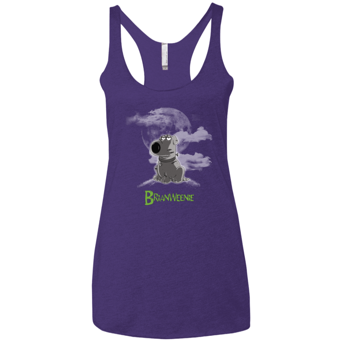 T-Shirts Purple / X-Small Brian Weenie Women's Triblend Racerback Tank