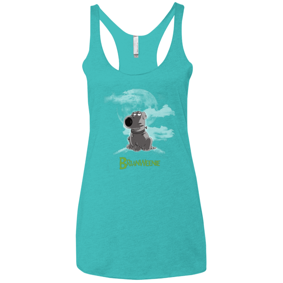 T-Shirts Tahiti Blue / X-Small Brian Weenie Women's Triblend Racerback Tank