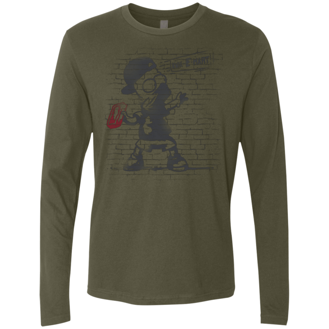 T-Shirts Military Green / S BRICK E MART Men's Premium Long Sleeve