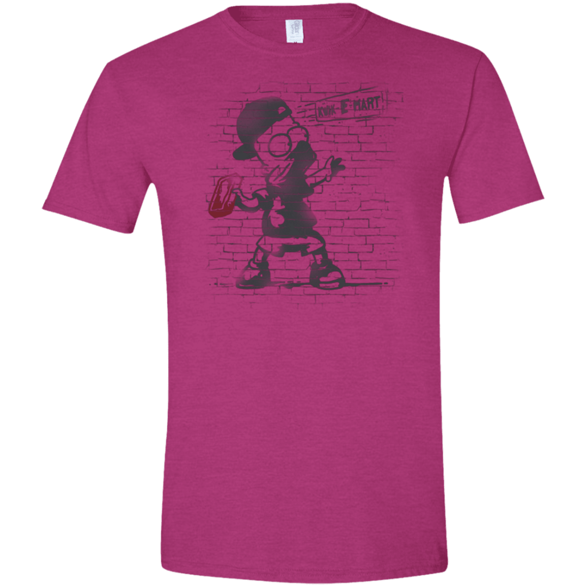 T-Shirts Antique Heliconia / S BRICK E MART Men's Semi-Fitted Softstyle