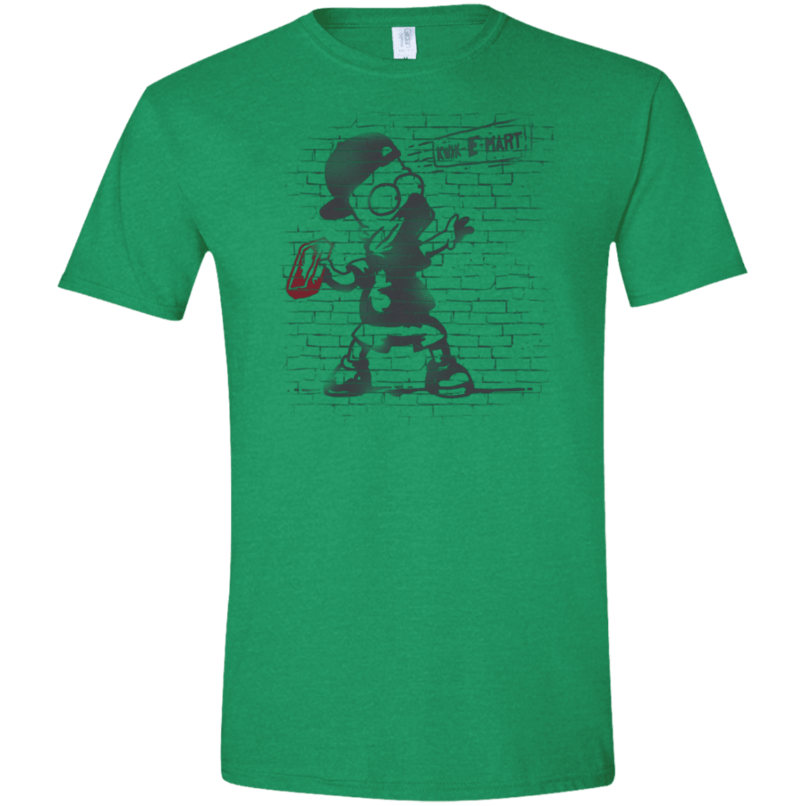 T-Shirts Heather Irish Green / S BRICK E MART Men's Semi-Fitted Softstyle