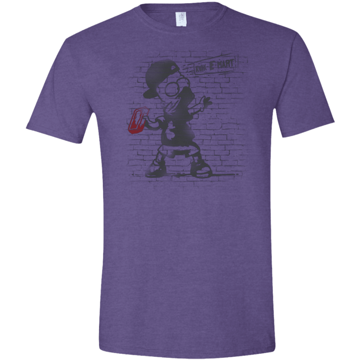 T-Shirts Heather Purple / S BRICK E MART Men's Semi-Fitted Softstyle