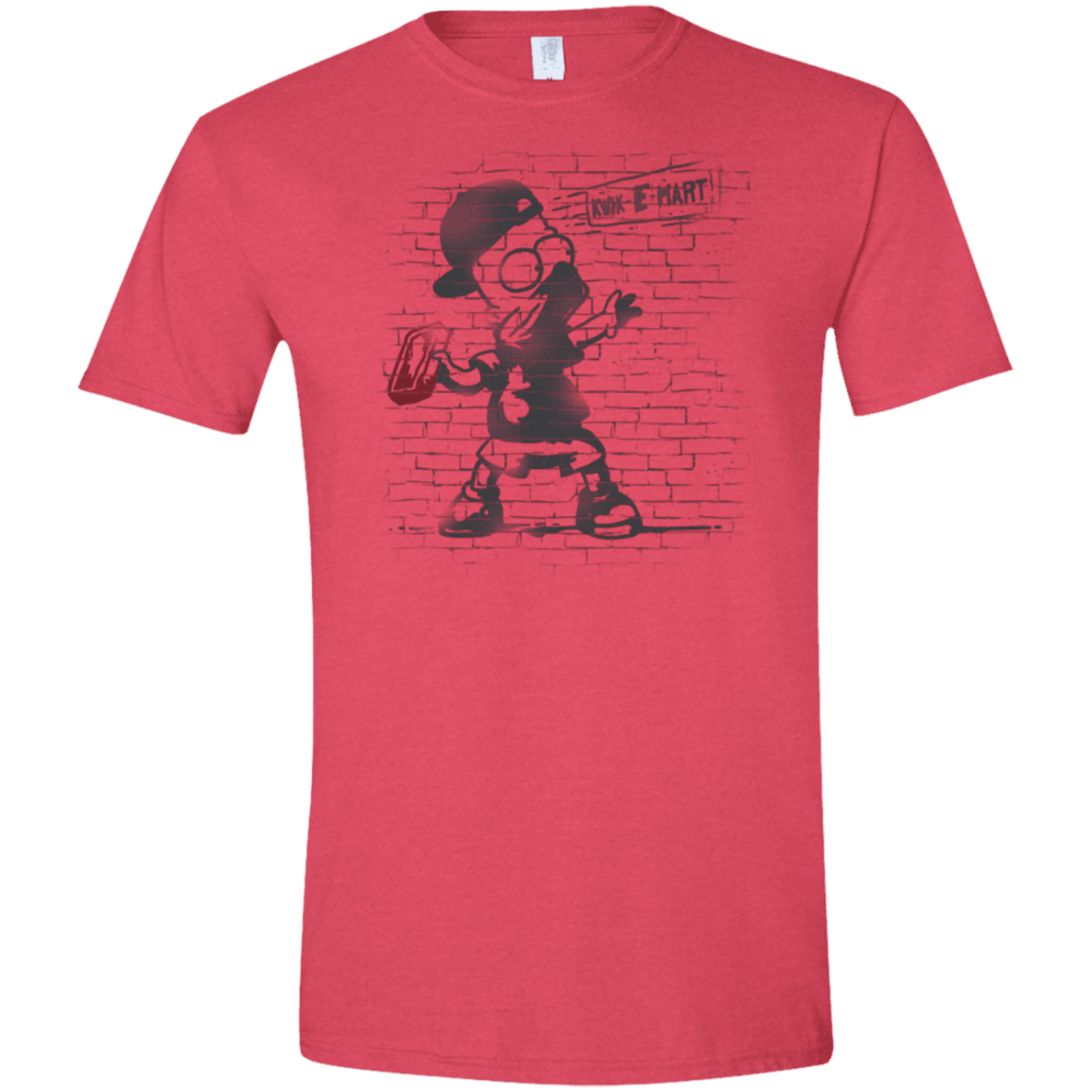 T-Shirts Heather Red / S BRICK E MART Men's Semi-Fitted Softstyle