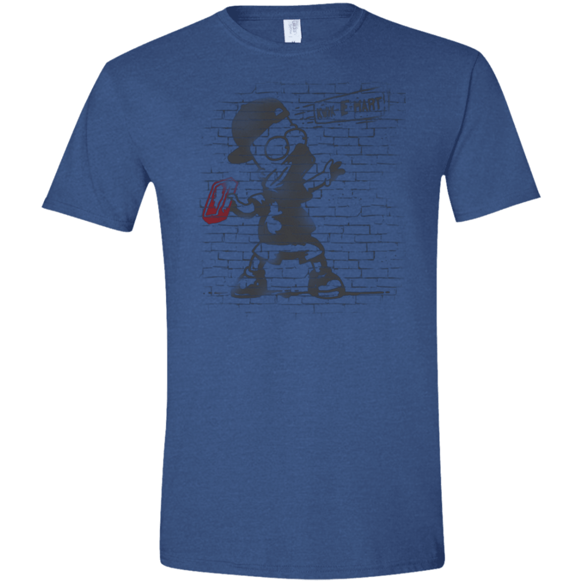 T-Shirts Heather Royal / X-Small BRICK E MART Men's Semi-Fitted Softstyle