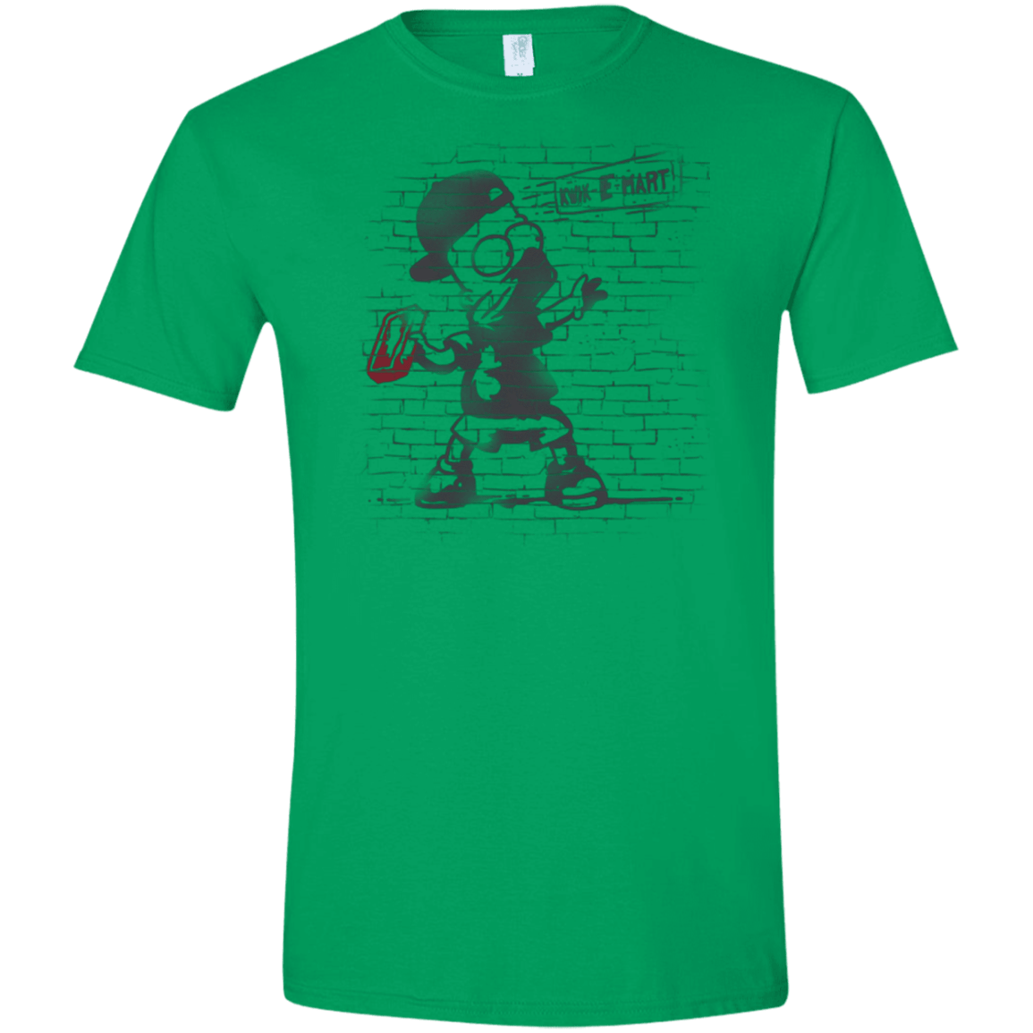 T-Shirts Irish Green / S BRICK E MART Men's Semi-Fitted Softstyle