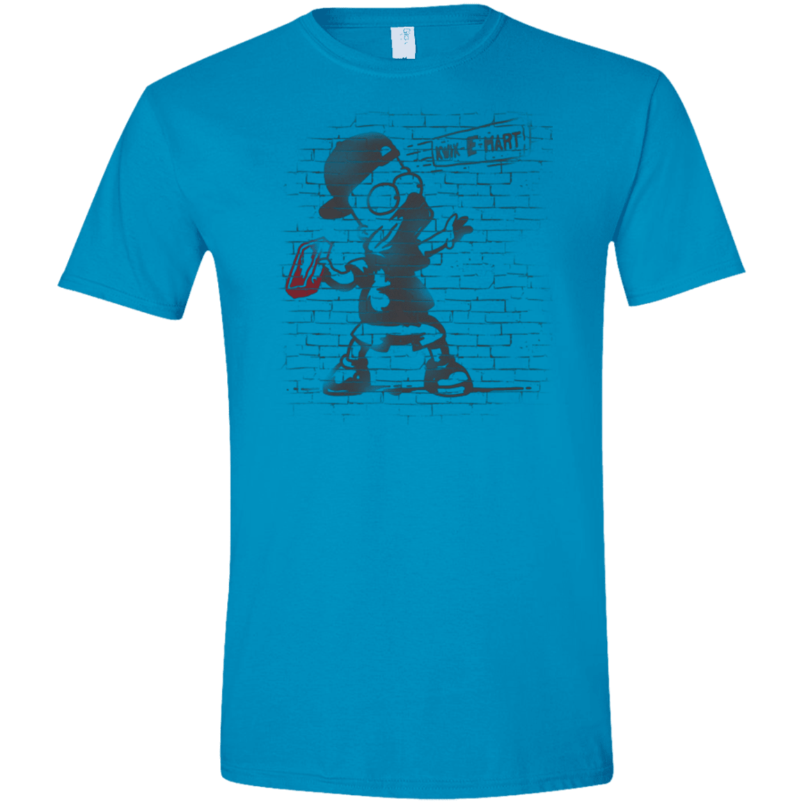 T-Shirts Sapphire / S BRICK E MART Men's Semi-Fitted Softstyle