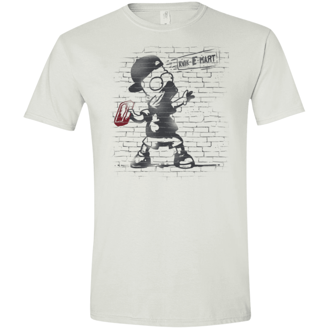 T-Shirts White / X-Small BRICK E MART Men's Semi-Fitted Softstyle