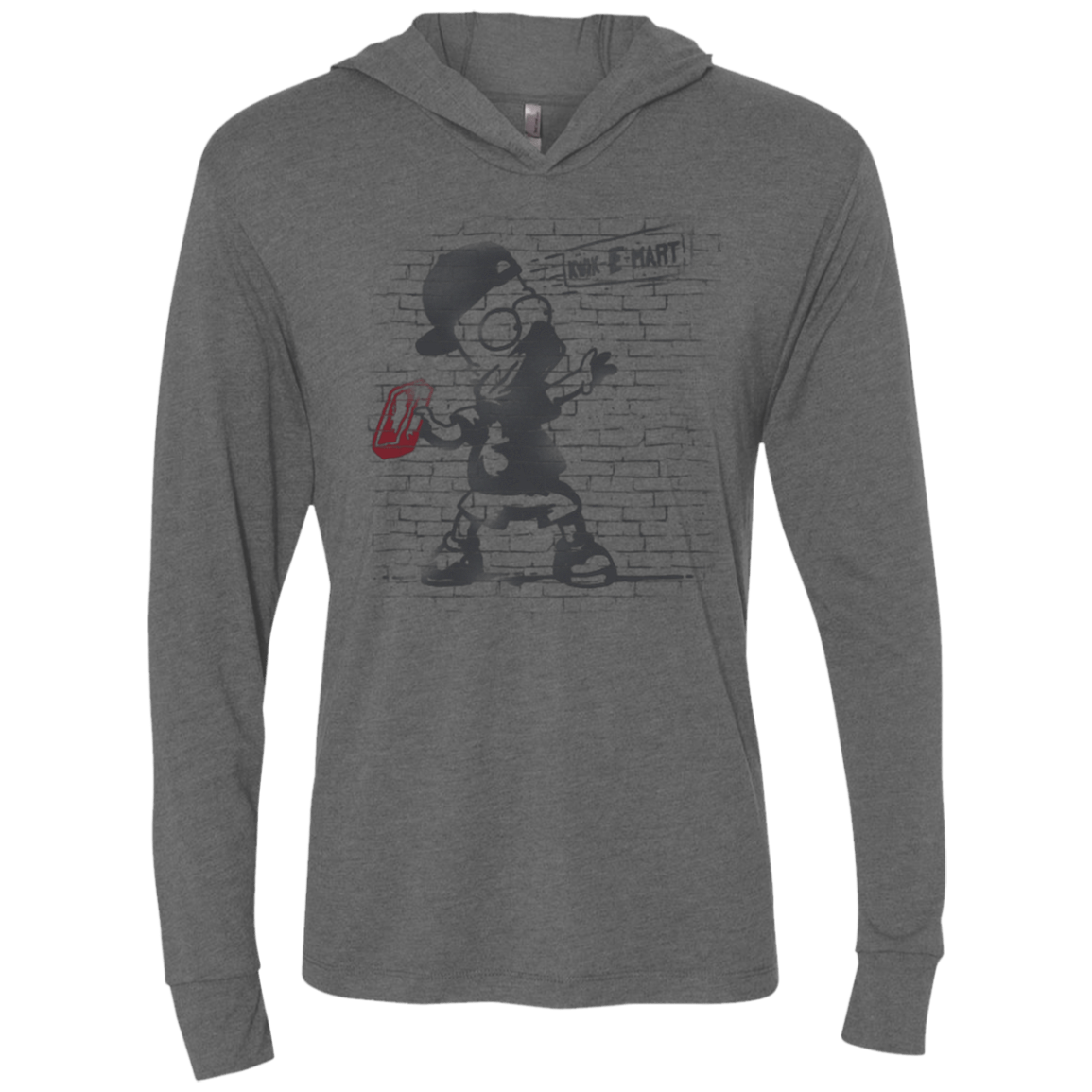 T-Shirts Premium Heather / X-Small BRICK E MART Triblend Long Sleeve Hoodie Tee