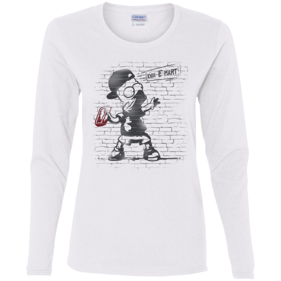 T-Shirts White / S BRICK E MART Women's Long Sleeve T-Shirt