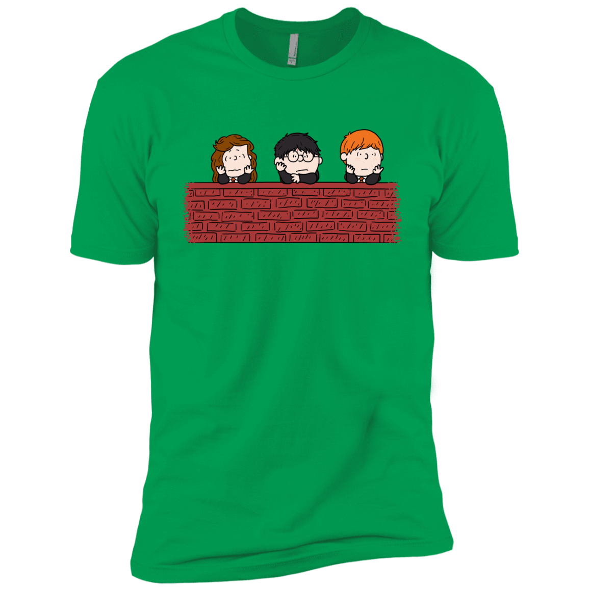 T-Shirts Kelly Green / YXS Brick Wall Boys Premium T-Shirt