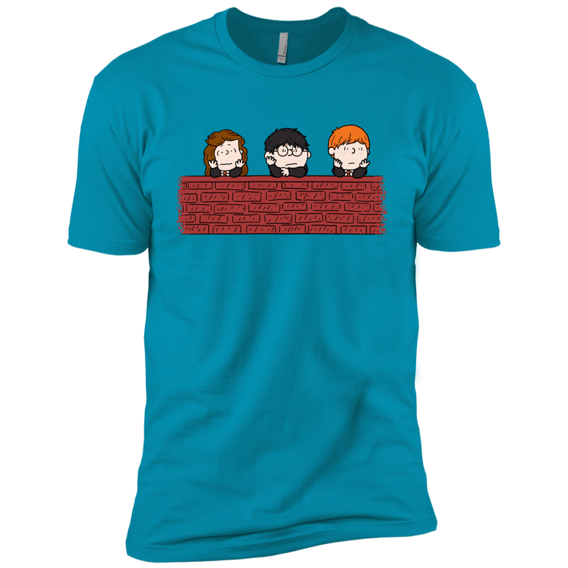 T-Shirts Turquoise / YXS Brick Wall Boys Premium T-Shirt