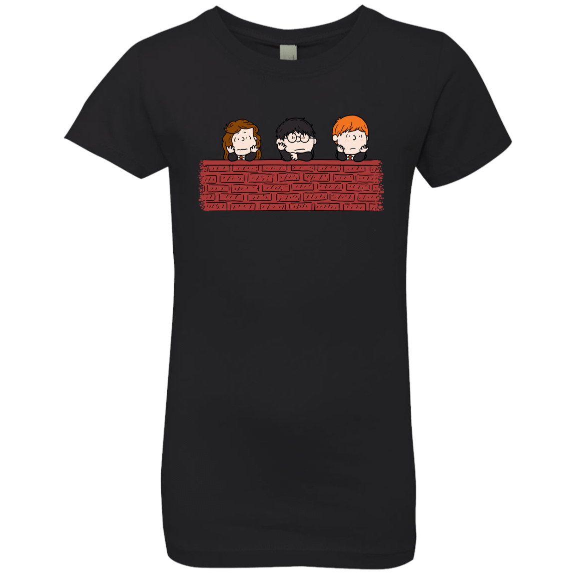 T-Shirts Black / YXS Brick Wall Girls Premium T-Shirt