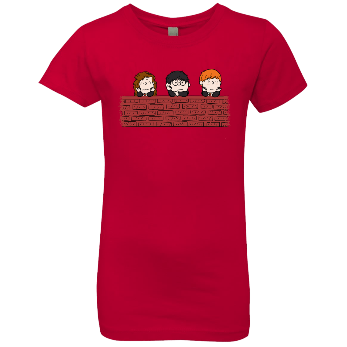 T-Shirts Red / YXS Brick Wall Girls Premium T-Shirt