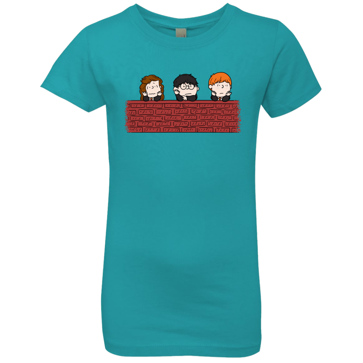 T-Shirts Tahiti Blue / YXS Brick Wall Girls Premium T-Shirt