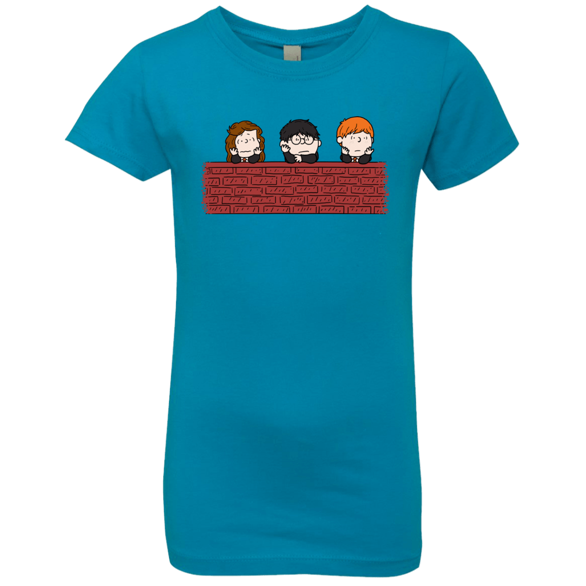 T-Shirts Turquoise / YXS Brick Wall Girls Premium T-Shirt