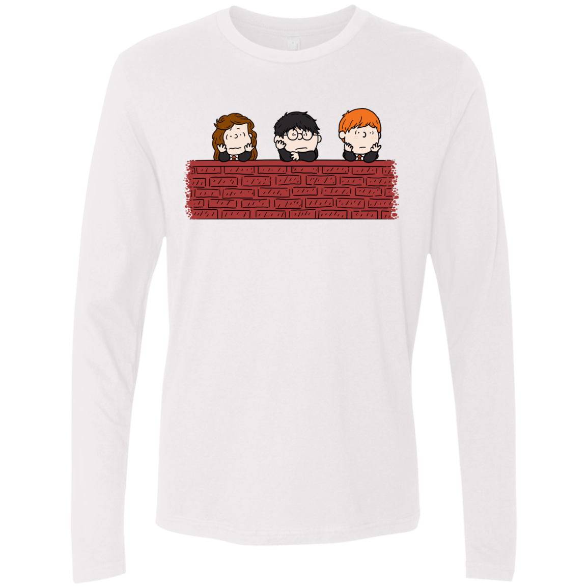 T-Shirts White / S Brick Wall Men's Premium Long Sleeve