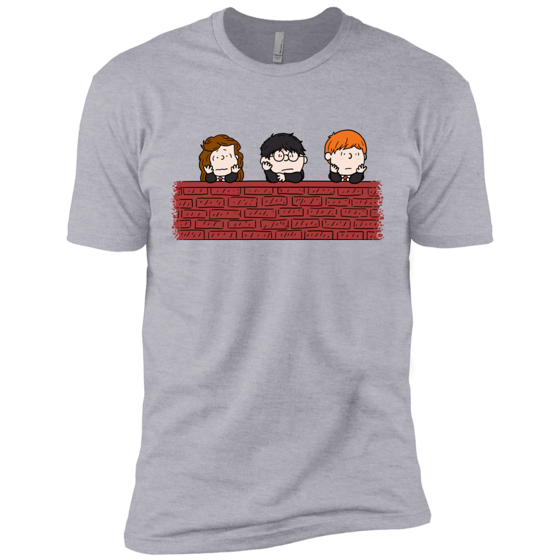 T-Shirts Heather Grey / X-Small Brick Wall Men's Premium T-Shirt