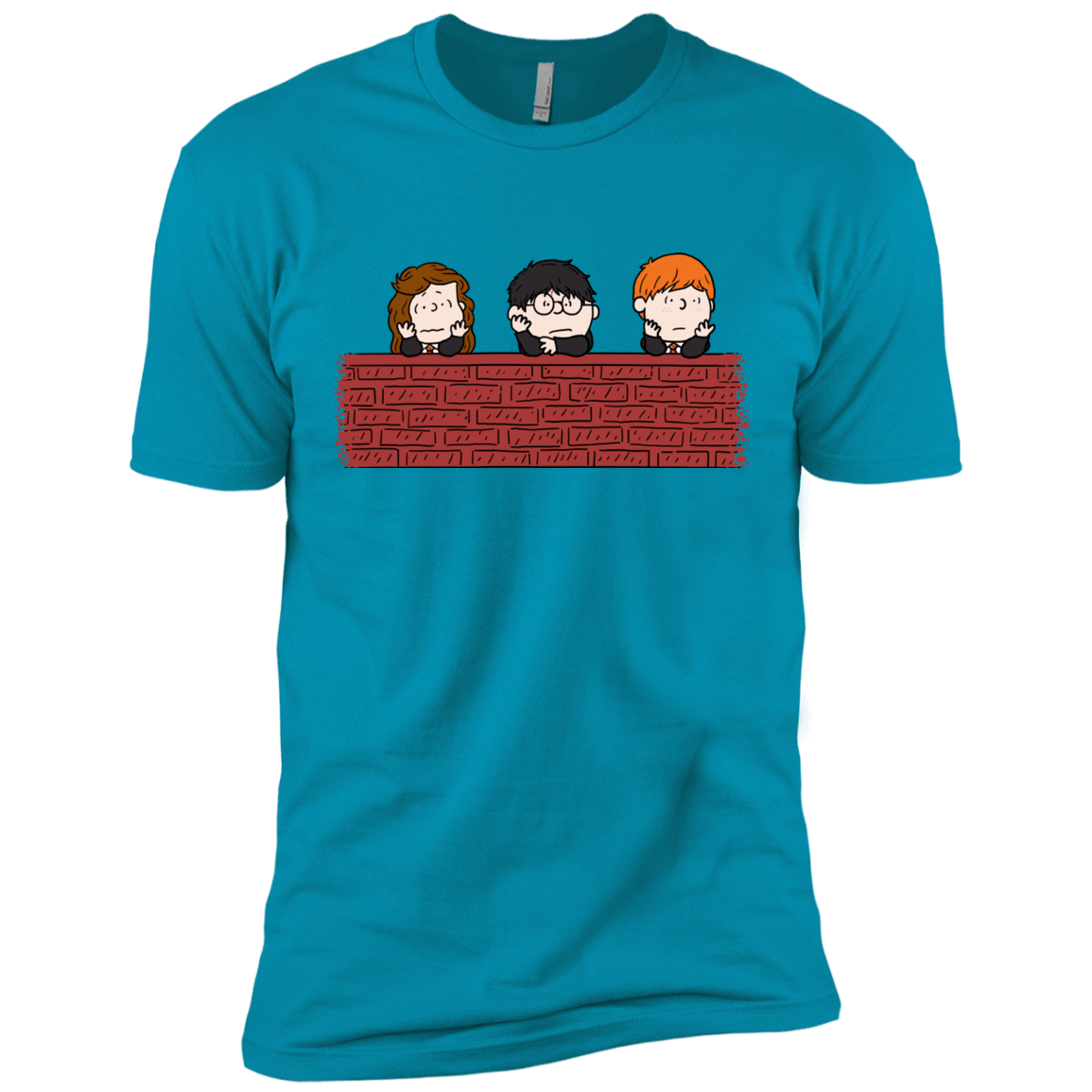 T-Shirts Turquoise / X-Small Brick Wall Men's Premium T-Shirt