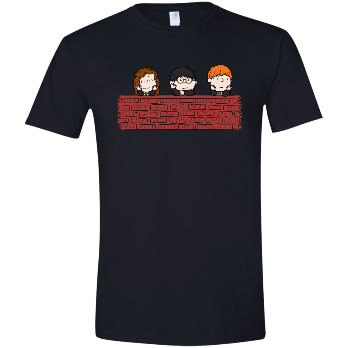 T-Shirts Black / X-Small Brick Wall Men's Semi-Fitted Softstyle