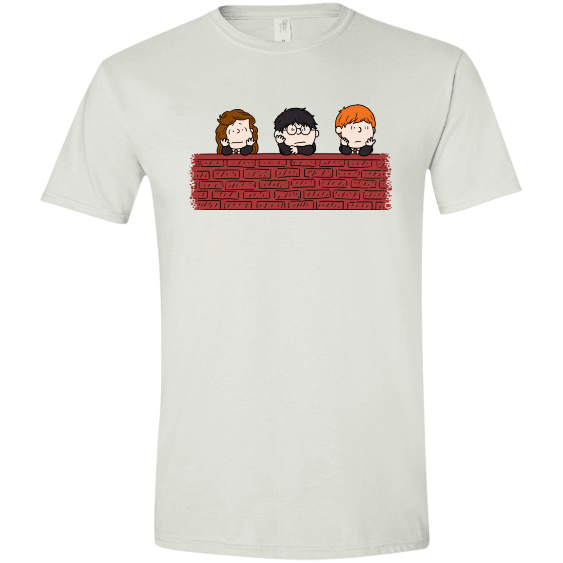 T-Shirts White / X-Small Brick Wall Men's Semi-Fitted Softstyle