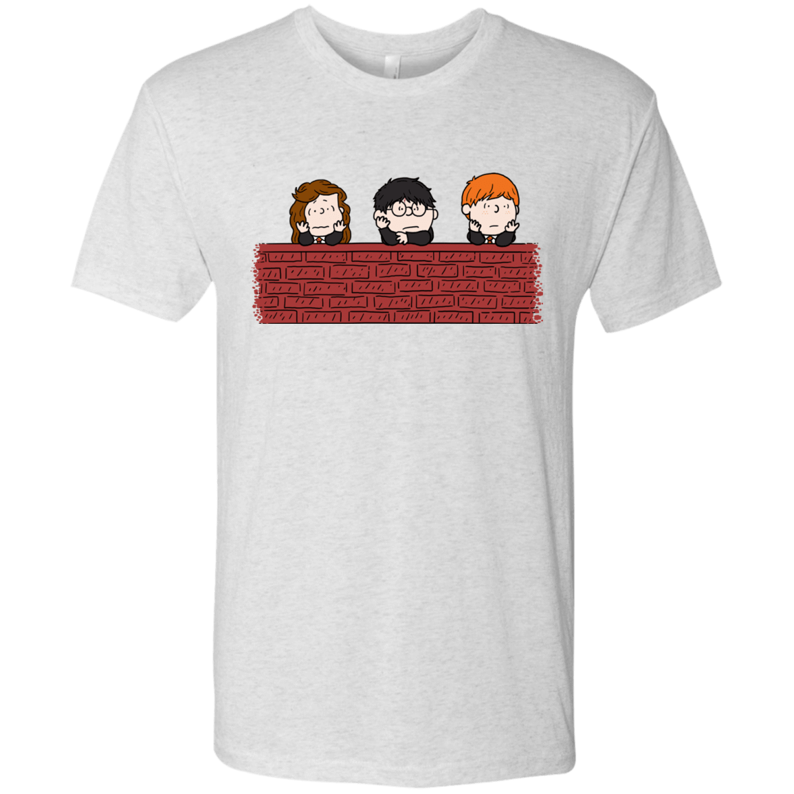 T-Shirts Heather White / S Brick Wall Men's Triblend T-Shirt
