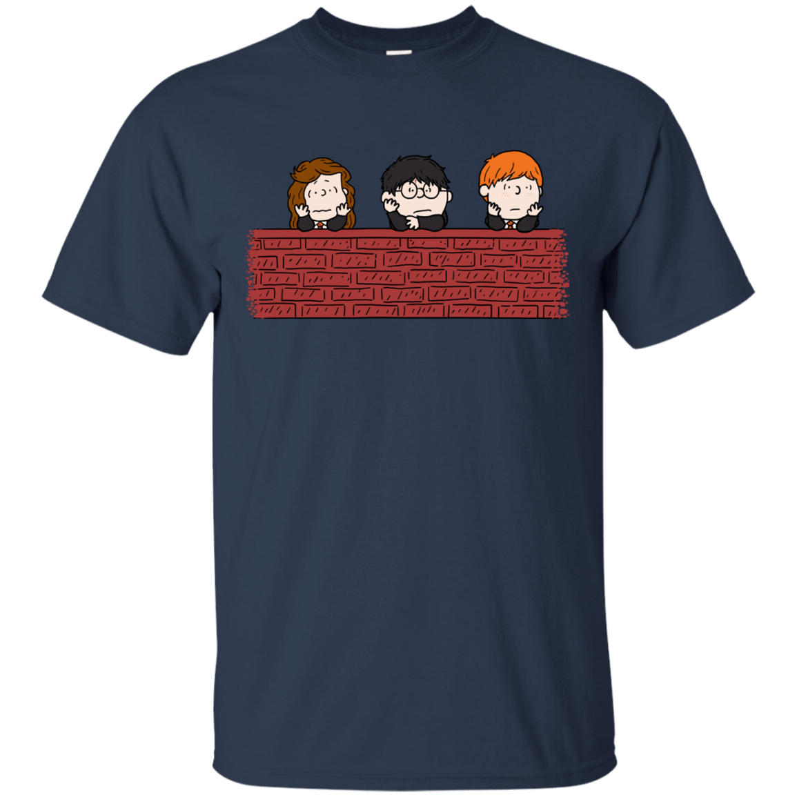 T-Shirts Navy / S Brick Wall T-Shirt