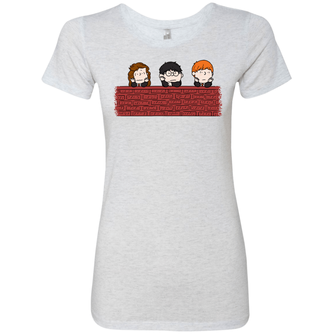 T-Shirts Heather White / S Brick Wall Women's Triblend T-Shirt