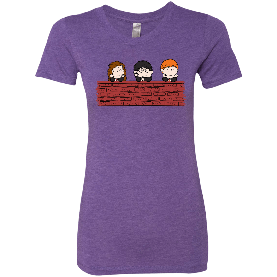 T-Shirts Purple Rush / S Brick Wall Women's Triblend T-Shirt