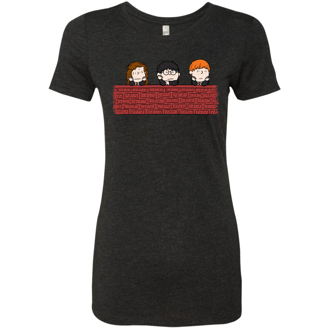 T-Shirts Vintage Black / S Brick Wall Women's Triblend T-Shirt