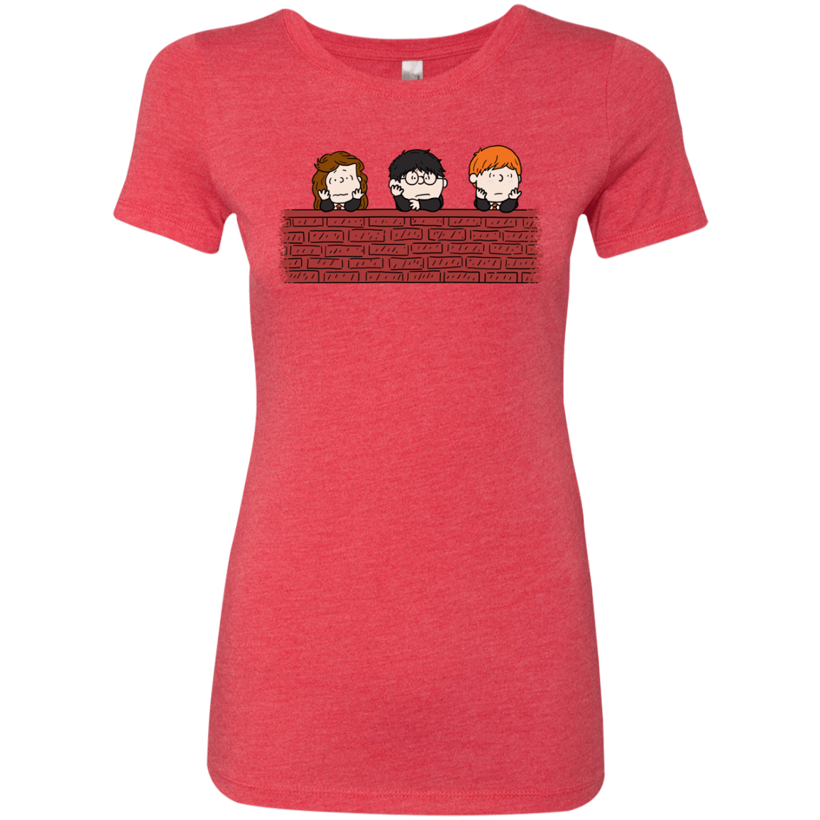 T-Shirts Vintage Red / S Brick Wall Women's Triblend T-Shirt