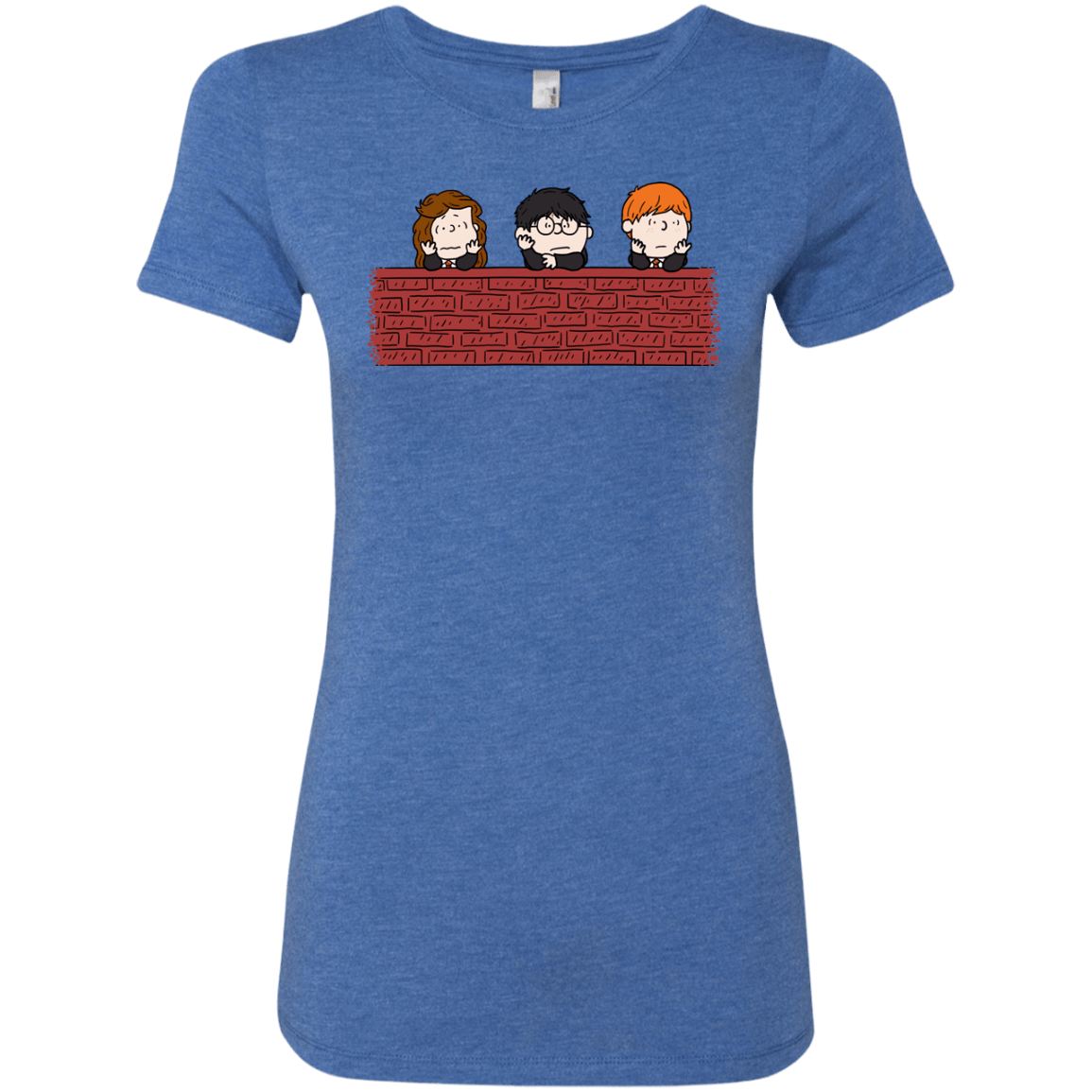 T-Shirts Vintage Royal / S Brick Wall Women's Triblend T-Shirt