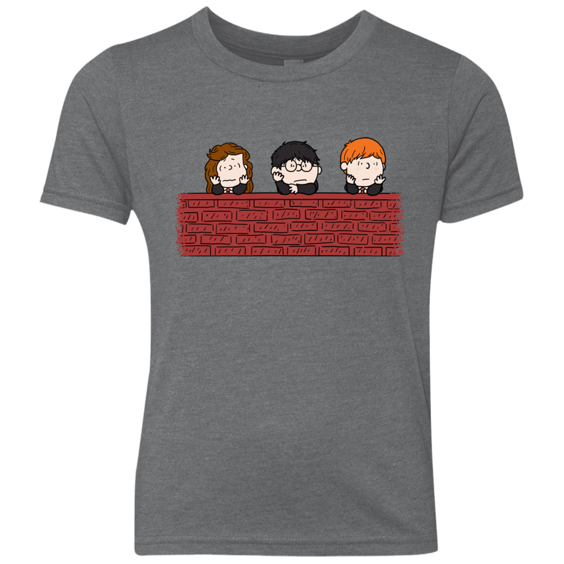 T-Shirts Premium Heather / YXS Brick Wall Youth Triblend T-Shirt