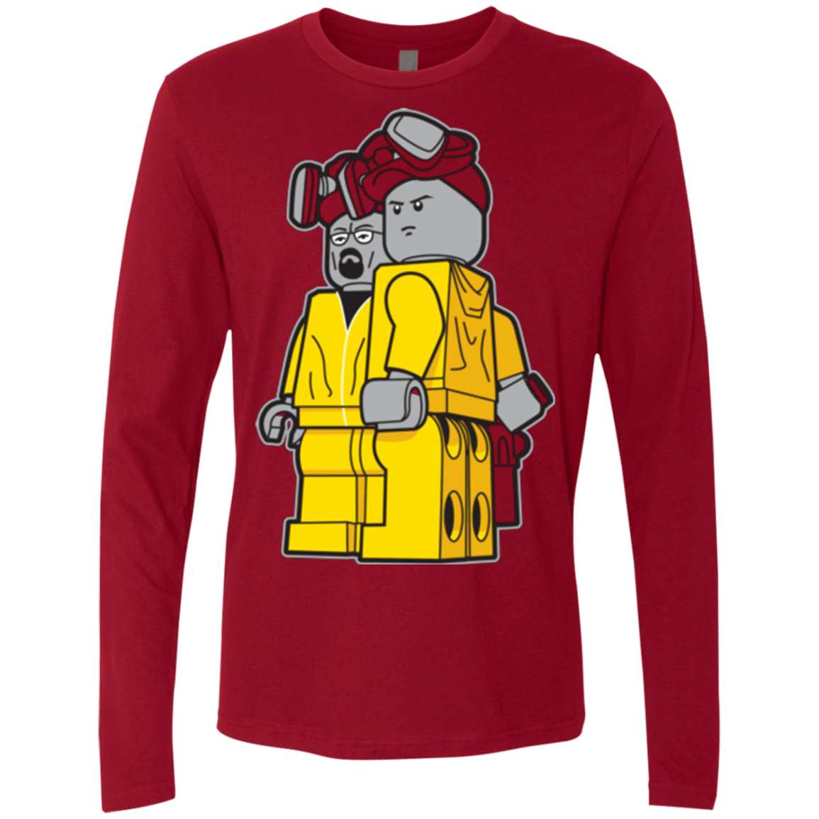T-Shirts Cardinal / Small Bricking Bad Men's Premium Long Sleeve