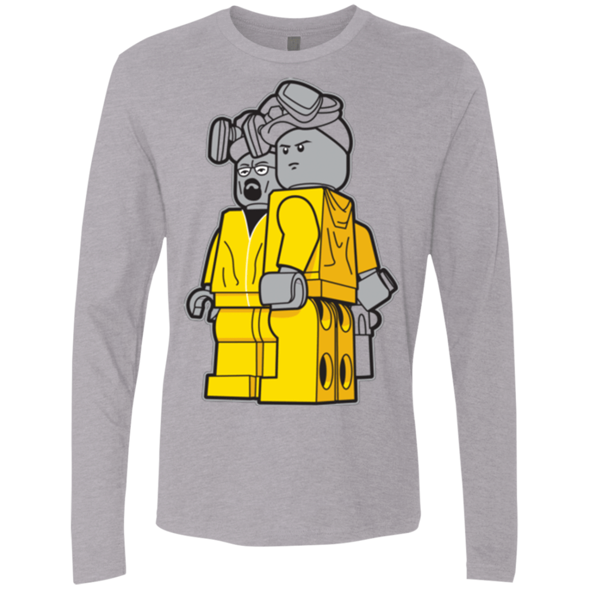 T-Shirts Heather Grey / Small Bricking Bad Men's Premium Long Sleeve
