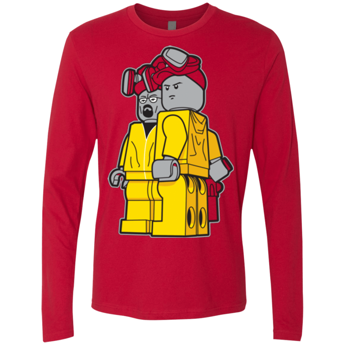 T-Shirts Red / Small Bricking Bad Men's Premium Long Sleeve