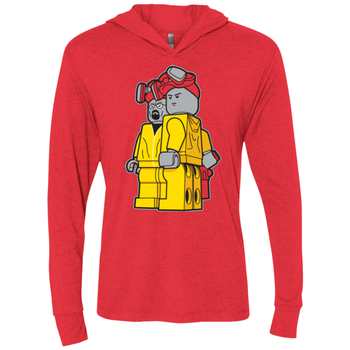 T-Shirts Vintage Red / X-Small Bricking Bad Triblend Long Sleeve Hoodie Tee