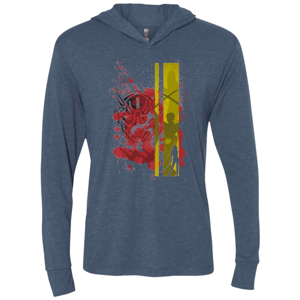 T-Shirts Indigo / X-Small Bride's Story Triblend Long Sleeve Hoodie Tee