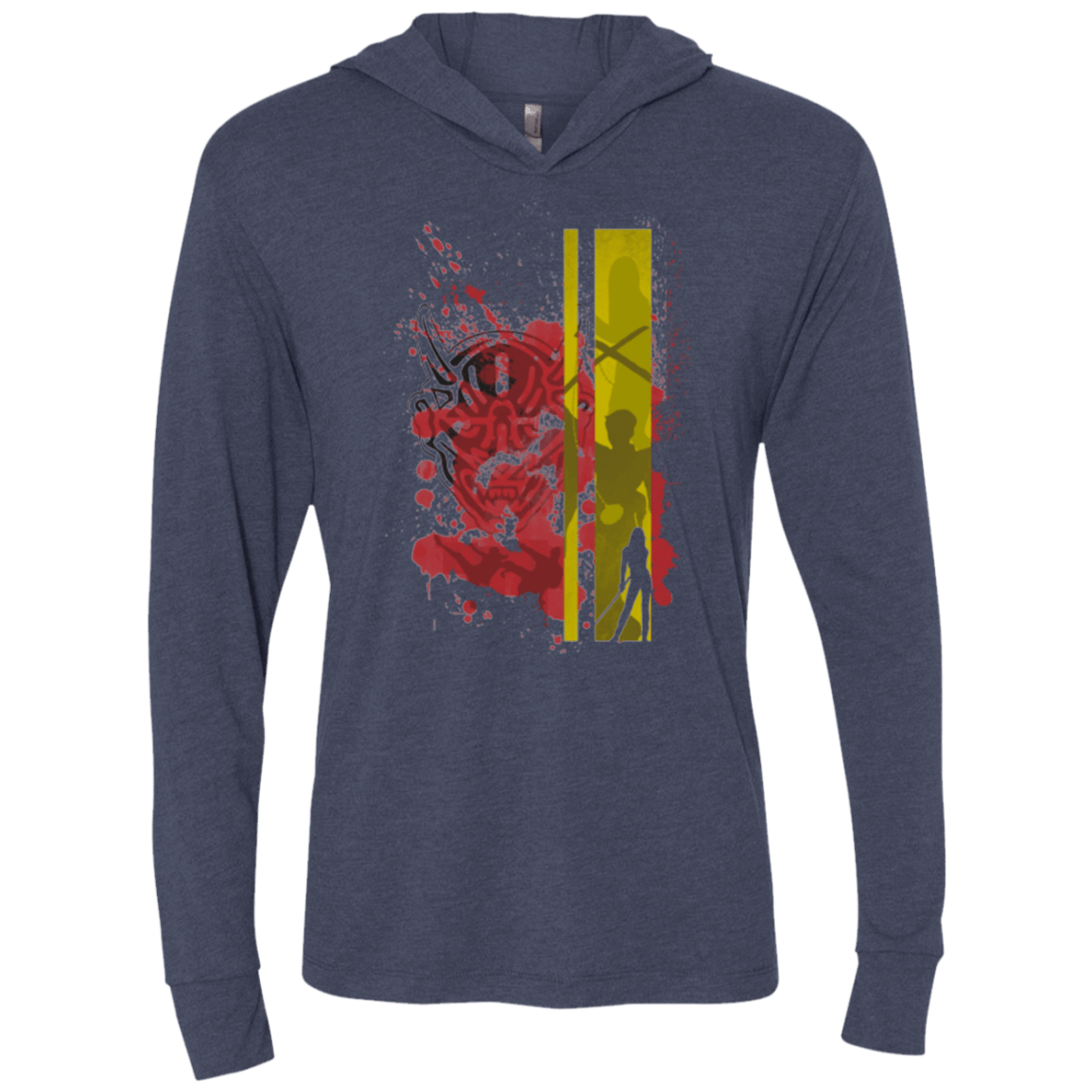 T-Shirts Vintage Navy / X-Small Bride's Story Triblend Long Sleeve Hoodie Tee