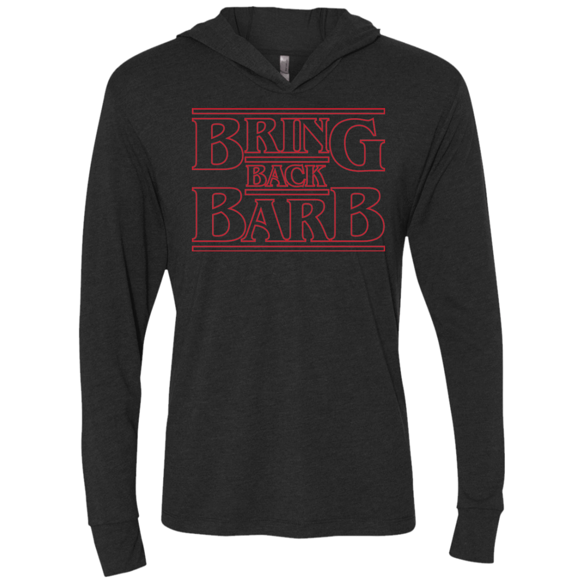 T-Shirts Vintage Black / X-Small Bring Back Barb Triblend Long Sleeve Hoodie Tee