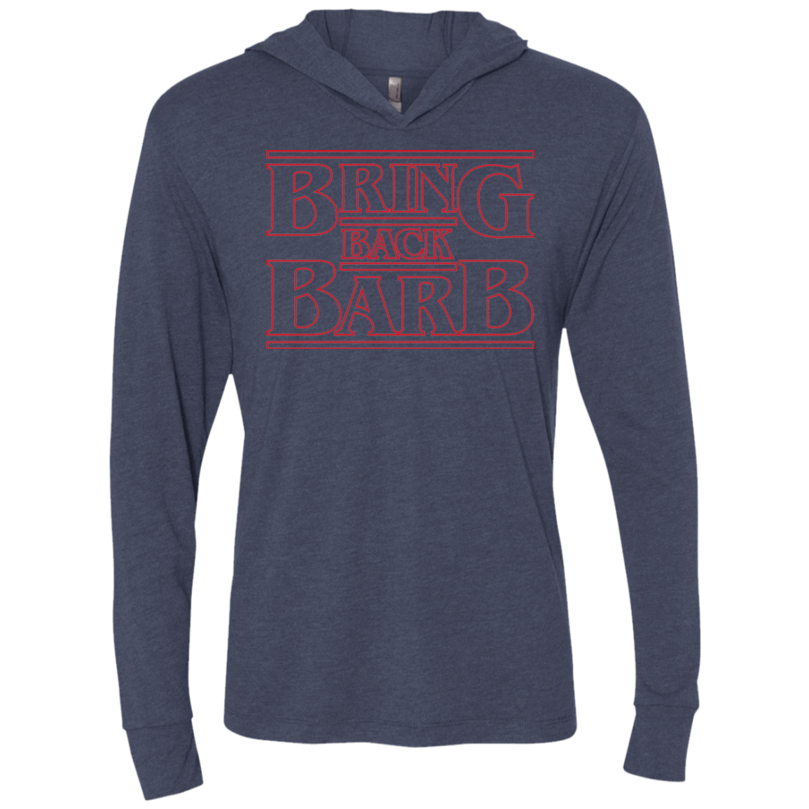 T-Shirts Vintage Navy / X-Small Bring Back Barb Triblend Long Sleeve Hoodie Tee