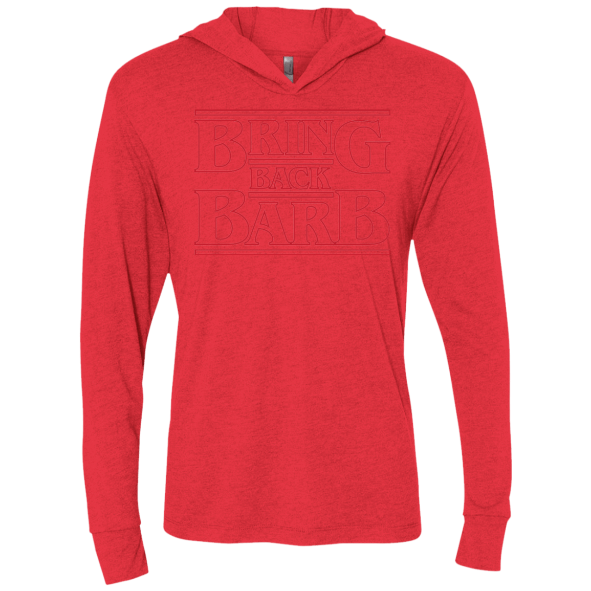 T-Shirts Vintage Red / X-Small Bring Back Barb Triblend Long Sleeve Hoodie Tee