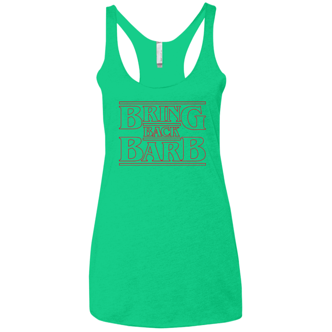 T-Shirts Envy / X-Small Bring Back Barb Women's Triblend Racerback Tank